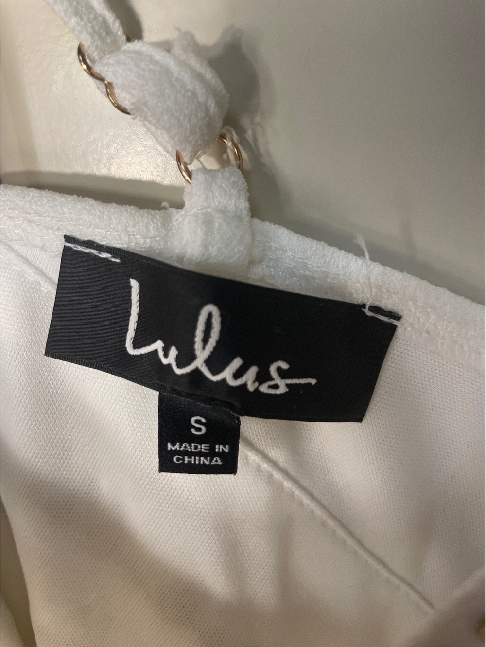 Lulus Maxi Spaghetti Strap Maxi Dress Womens Size Small White Bridal Boho New - Picture 2 of 6